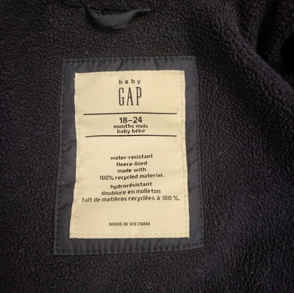 Baby Gap Varsity Puffer Jacket 18-24 Months - Picture 4 of 4